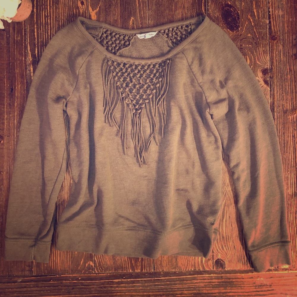 Olive green AE sweatshirt sz M